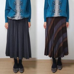 [할마마마] 겨울플리츠스커트 후레아치마 국내제작