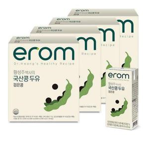 갤러리아_[이롬] 황성주 국산콩 두유 검은콩 64팩 (190ml x 16팩 x 4박스)