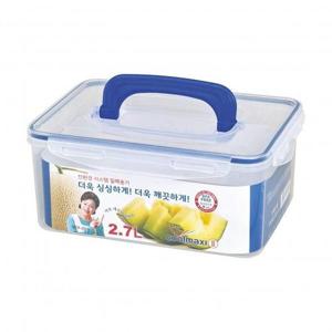 쿨맥시2 직사각 보관 밀폐용기 냉장고정리 김치통 반찬통 2.7L