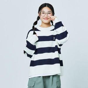 [소이]여자 봄이월 루즈핏스트라이프니트티(25S5051)