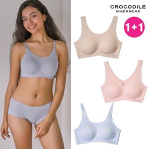 [크로커다일] 소프트핏 쉘론 U넥/V넥/스트랩  브라 2종 택 1