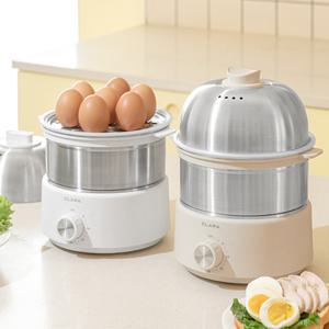 ★텐텐★[클래파] 올스텐레스 계란찜기 전기찜기 2단 멀티쿠커 야채찜기 계란삶는기계 에그쿠커