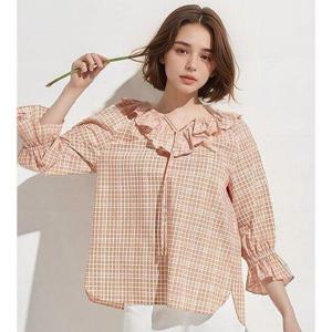 [도로시양장점]도로시양장점 특가 깅엄체크 코튼100 블라우스