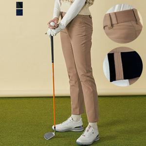 [페이릿] [~88까지]여성골프 PGA 하이웨스트 허리밴딩 기모 골프팬츠