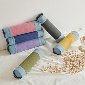 이솔홈 숲향 에어메쉬 원통 편백베개 경추 거북목 베개