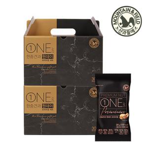 [산과들에] 하루견과 원데이프리미엄 선물세트 30세트 X 2개 +(대)쇼핑백