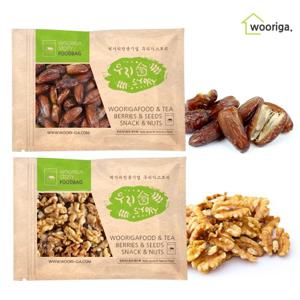 [우리가스토리] 호두 1kg + 씨없는 대추야자 (이란) 1kg