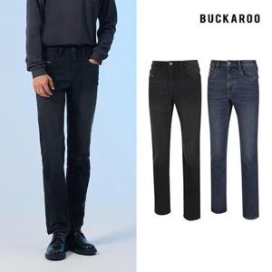 ★텐텐★1+1 [버커루] 기모 워싱 데님팬츠 남성세트