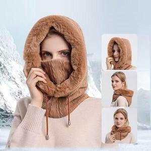 겨울 여성 니트융털 기모 부드러운 따뜻한 바라클라바 WFGO73A