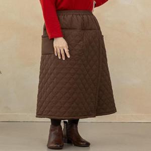 [디얼마미]디얼마미] 초이 누빔 랩 치마바지 /마담 미시 중년 여성 빅사이즈 40대 50대