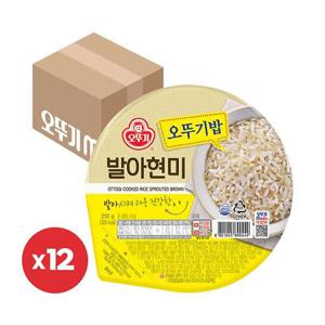오뚜기밥 발아현미 210g x 12개
