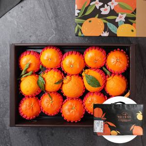 [부직포가방포장]혼합과일 레드향+천혜향+한라봉 총15-18과 4.5kg 혼합과일 선물세트