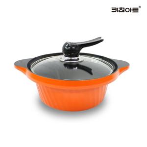 키친아트냄비 Y시리즈 세라믹코팅 주물 양수냄비 20cm
