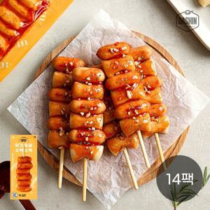 [다신샵] 닭신 저당 닭가슴살 현미 소떡소떡 14팩 / 국내산 현미떡