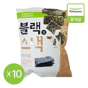 [풀무원] 블랙김스낵 오리지널 75g 10개