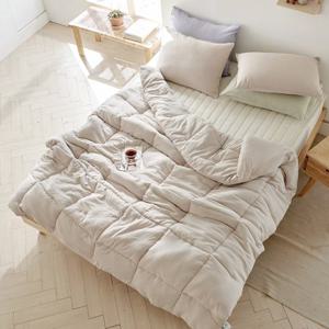 마카롱 세미마이크로 워싱 사계절 차렵이불 패드 세트(Q)