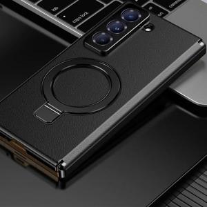 갤럭시Z 폴드6SE 스페셜 에디션/F958 힌지커버 메탈 스핀링 레더케이스