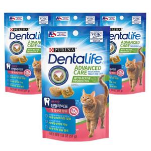 덴탈라이프 연어 캣 트릿 고양이간식 51g x 4개