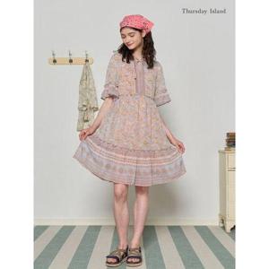 [써스데이아일랜드]보더 믹스 미니 원피스(T236MOP132W)