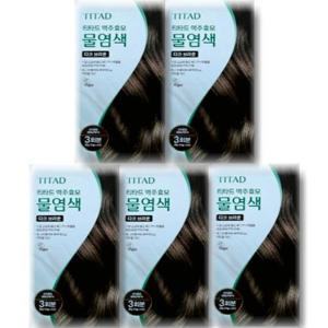 티타드 맥주효모 물염색 다크 브라운 30g 5개