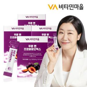 비타민마을 퍼펙트바이오틱스 푸룬 앤 프로바이오틱스 유산균 30포 x 4박스 (총4개월분)