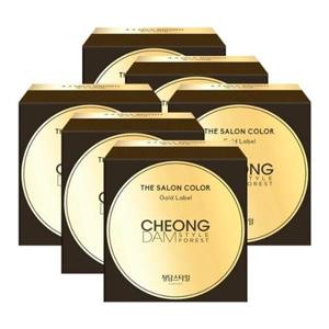[청담스타일]청담스타일 포레스트 더 살롱 컬러 골드라벨 염색약 밀크브라운X6개_19948175_672048
