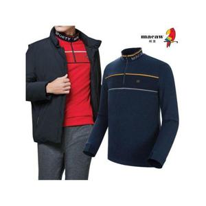 [마코](남성)로고 넥반집업 티셔츠_MMM4TH01