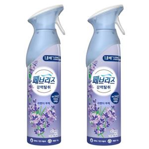 페브리즈 에어 공기탈취제 165g 라벤더 부케x2개 스프레이타입 쾌적한 실내
