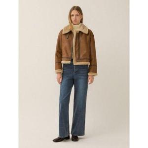 갤러리아_[겨울] 스웨이드 크롭 무스탕 재킷