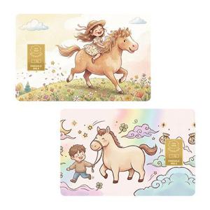 [골드모아] 순금 골드바 카드 1.0g 24K [2026년 말띠해 새해]