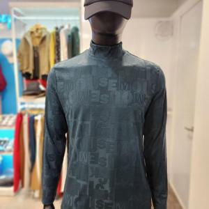 [디즈니골프]DO8MTS013 남성 하프넥 엠보 이너 티셔츠