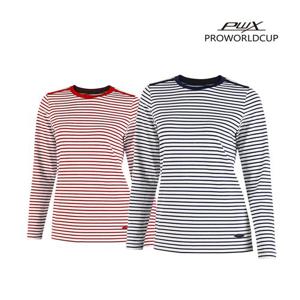 프로월드컵 Q121-3604-05 여성 라운드티셔츠 긴팔 여자상의 PWX