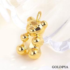 12시이전당일출고 [골드피아] 18K 빅 볼륨 곰돌이 펜던트