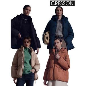 [크레송]여성 사선 퀼팅 시베리안 덕 다운점퍼 4종 택1 C234B801A