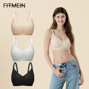 핏미인 소프트보정 브라탑 노와이어 후크브라 3종