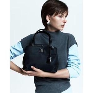 갤러리아_DCBA6E054BK 닥스 블랙 DD로고 나일론 토트백