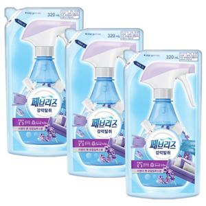 페브리즈 섬유탈취제 리필 320mlX3개 라벤더 앤 유칼리툽스향
