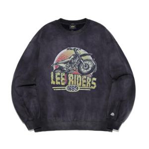 LEE 애시드 다잉 모터사이클 맨투맨 티셔츠 B1 LE2503CR06 NA