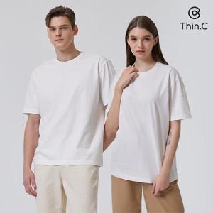 [띵크] 베이직 면 16수 공용 반팔티셔츠 2종 세트 택일