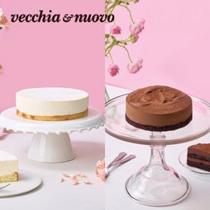 [베키아에누보]레어프로마쥬 케이크 380g+파베초콜릿 케이크 500g