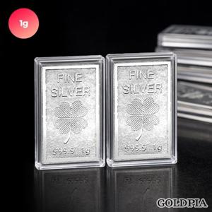 [골드피아] 999.9% 행운의 크로버 실버바 1g 2개