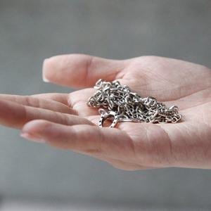 바이데이지 SN066 볼드체인 펜던트 실버목걸이