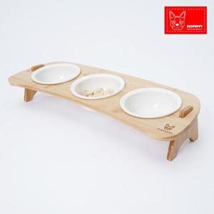 레드퍼피 반달식기 3구 애견용품