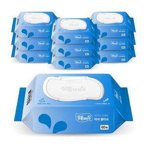 잘풀리는집 아쿠아 프레쉬 비데물티슈 캡형 60매x10팩