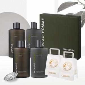 [코리아나/선물추천] 위네이지 옴므 퍼펙티 스킨케어 세트 1+1 (쇼핑백증정)