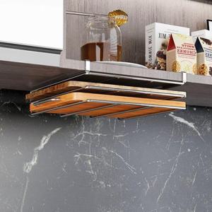 도마거치대 스텐 도마 거치대 2단 도마받침대 정리대 도마걸이 도마수납대 HWC7FD58