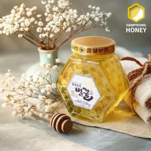 함평나비꿀 순수 천연꿀 아카시아꿀 2kg 선물세트 / 천연벌꿀 성적서 동봉