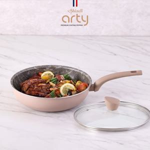 쉬젤 아티 패턴그라니 IH궁중팬+유리커버세트_28cm