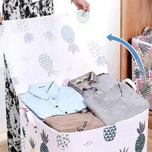 다용도 리빙 박스 패브릭 정리함 이불 옷 빨래 GWM (WFGKK4X)