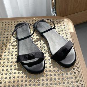 소개팅 데이트 룩 여름 원피스 코디 리본 스트랩 샌들 (WFJIXM3)